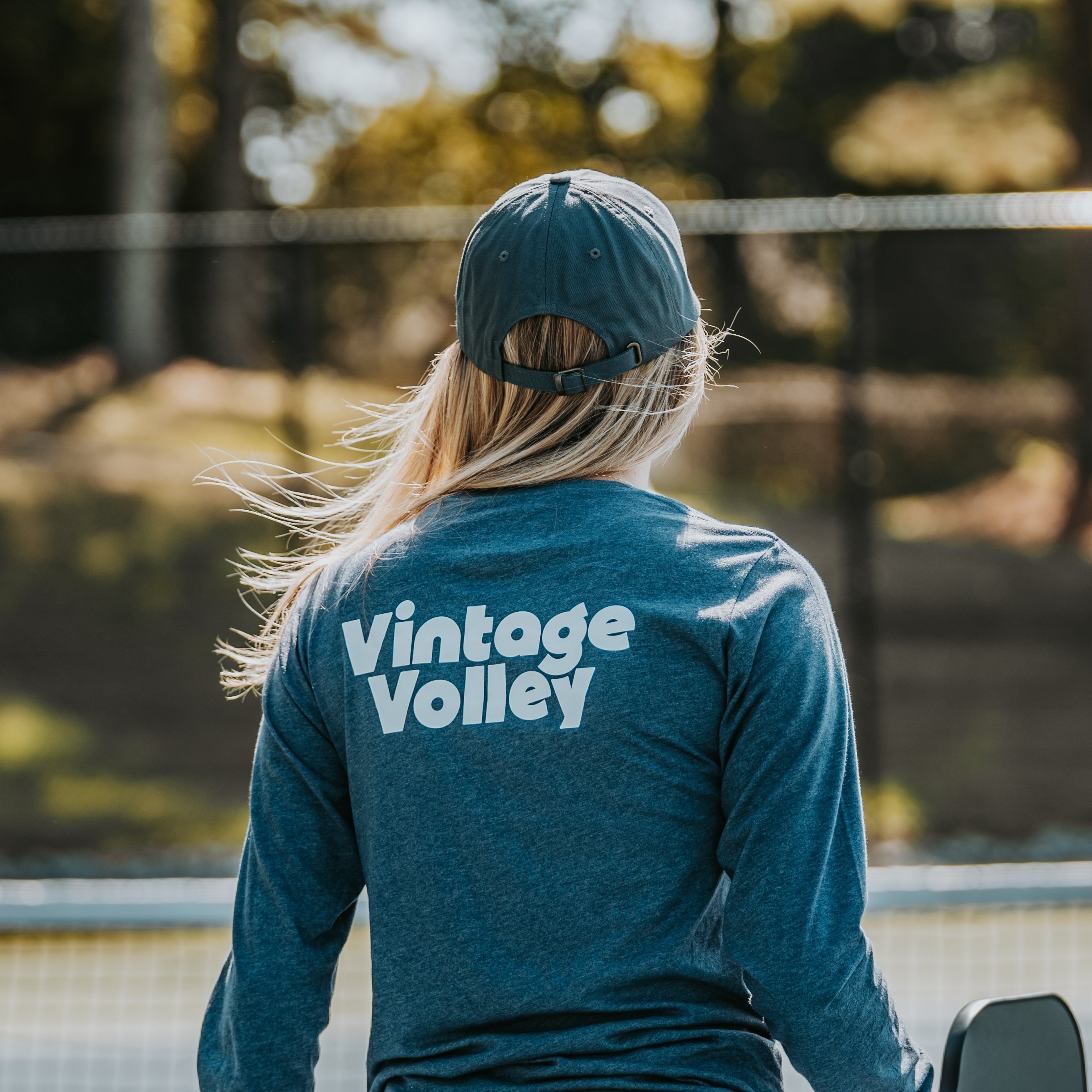 Vintage Volley Long Sleeve Pickleball Tee