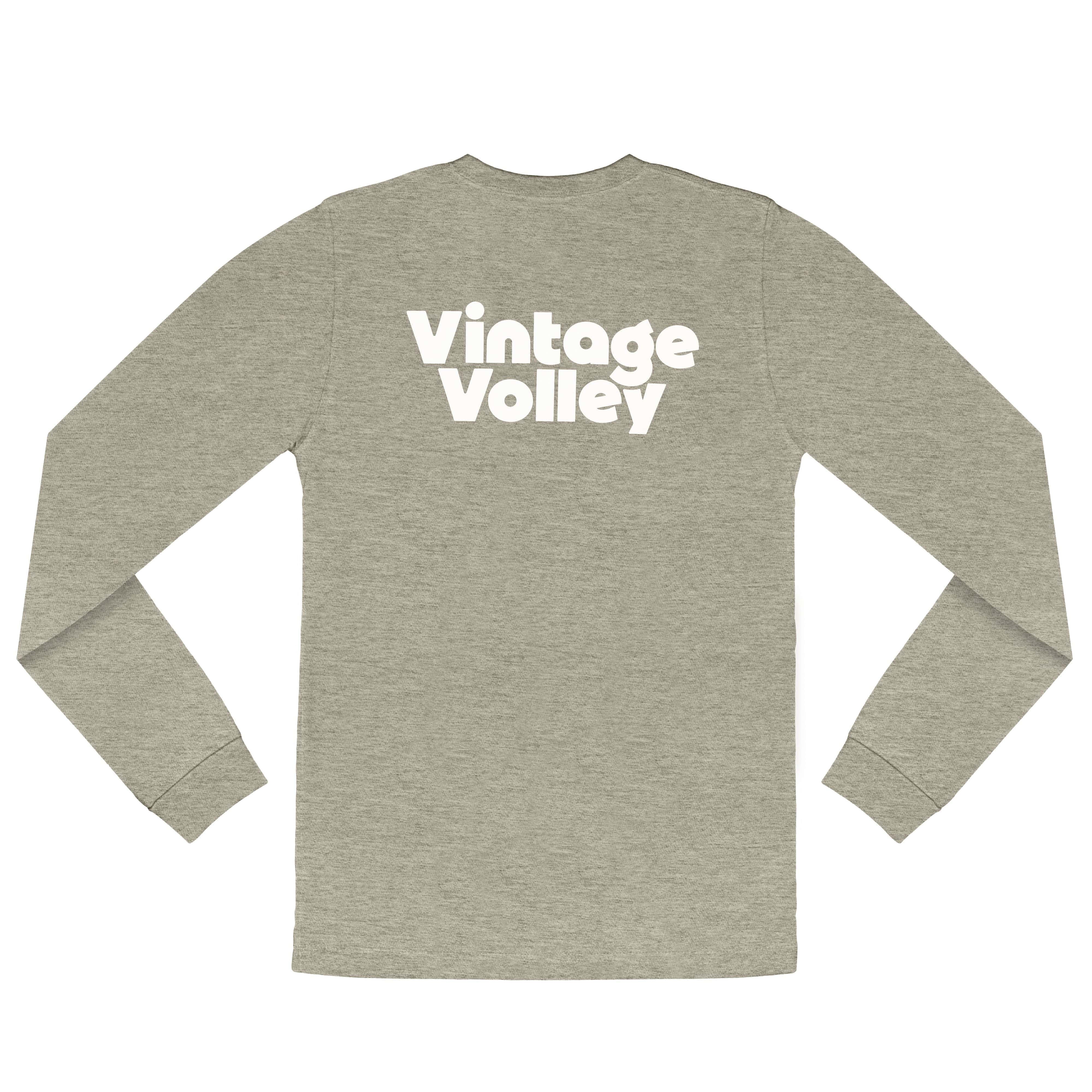 Vintage Volley Long Sleeve Pickleball Tee