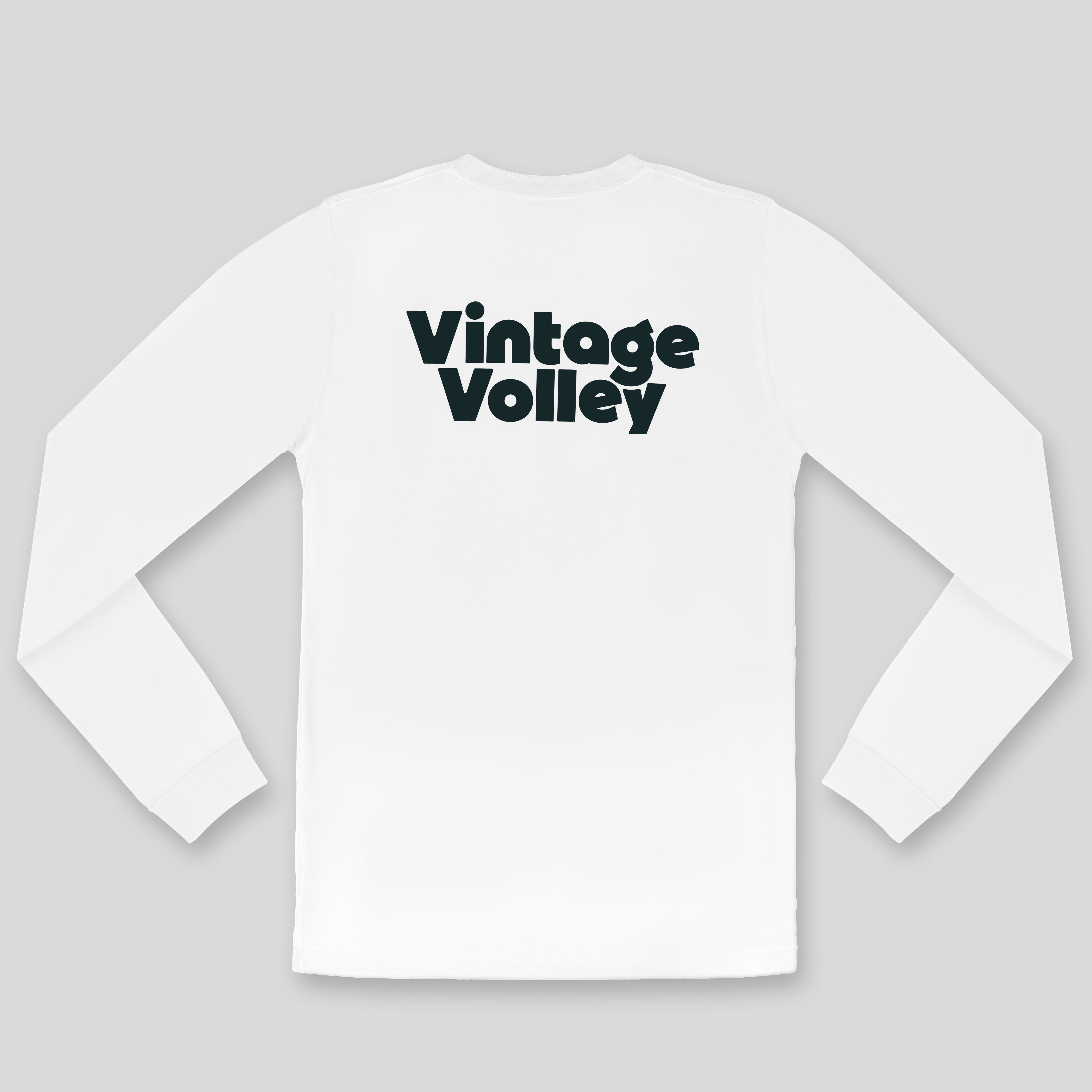 Vintage Volley Long Sleeve Pickleball Tee