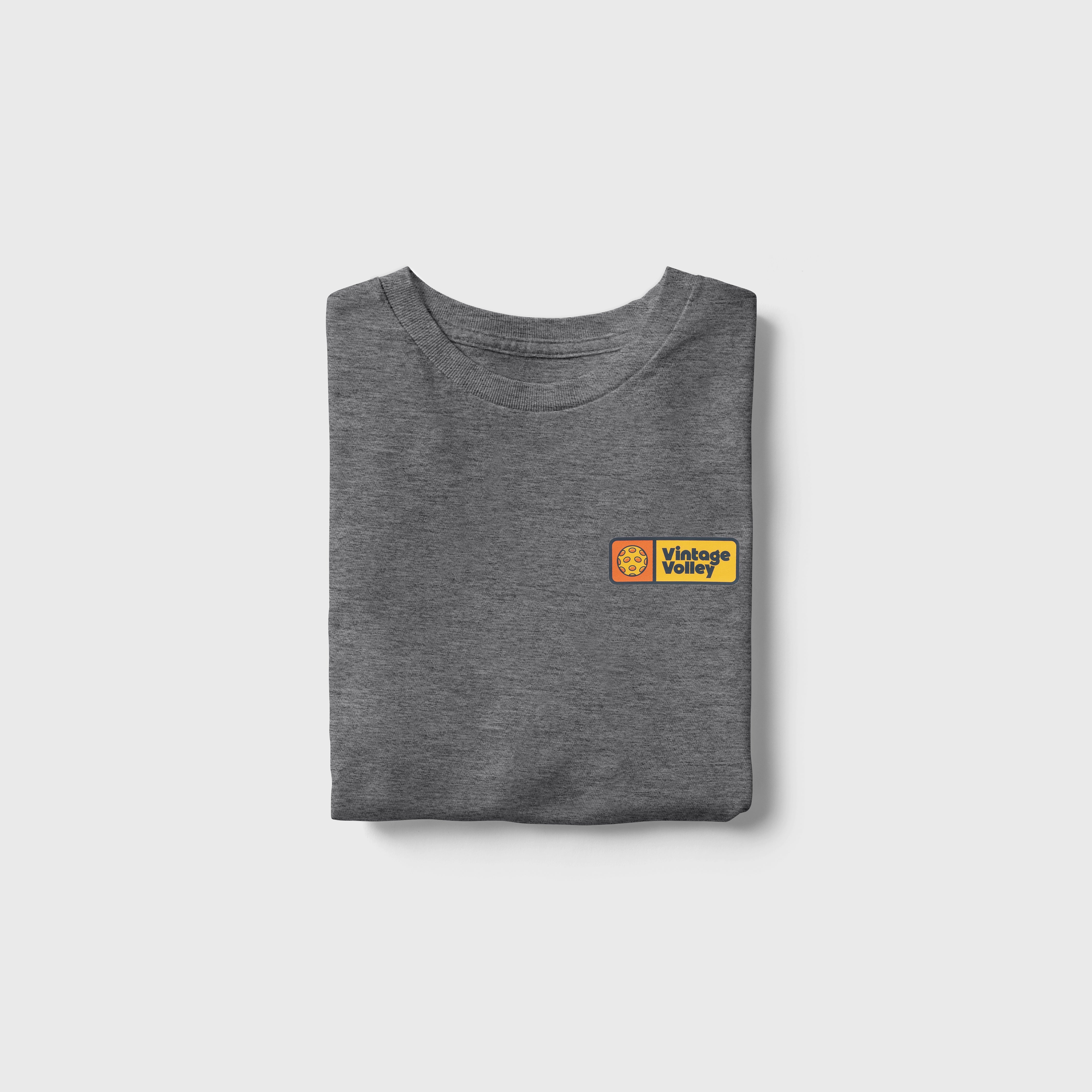 Retro Pickleball Long-Sleeve Tee - Orange Accent