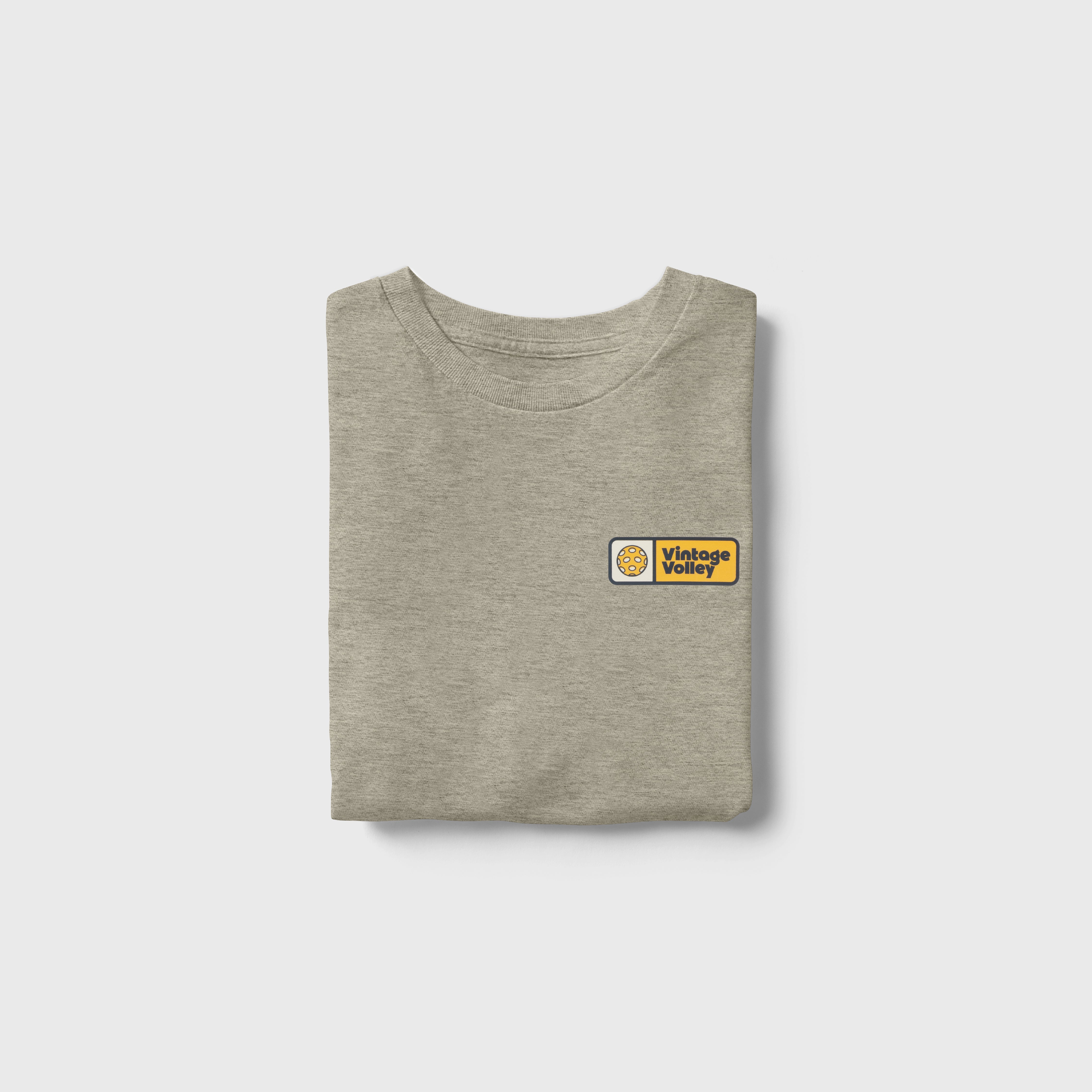 Retro Pickleball Long-Sleeve Tee - Yellow Accent